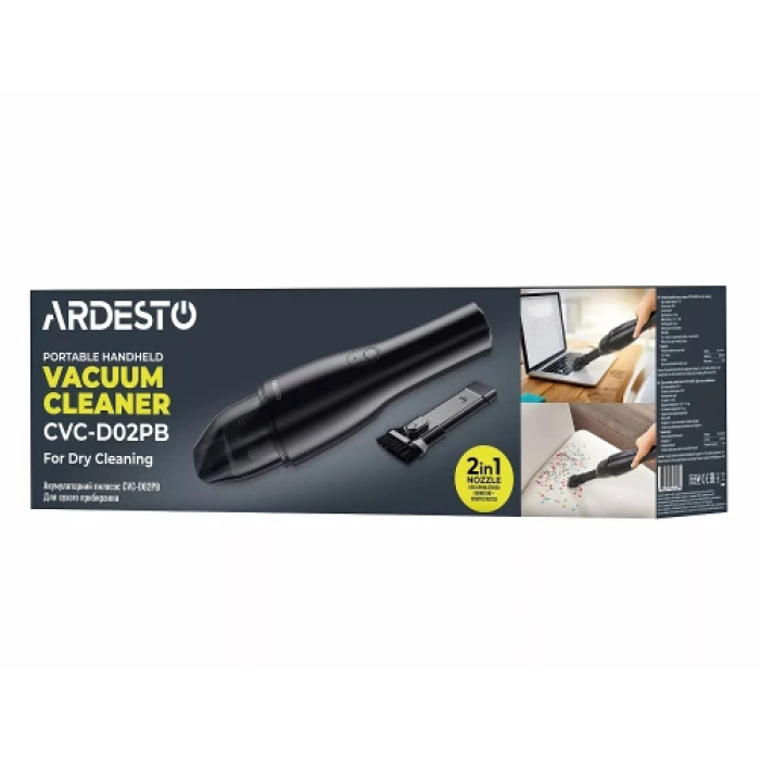 Автомобільний ручний пилосос Ardesto CVC-D02PB Black
