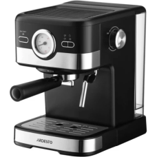 Ріжкова кавоварка (еспресо-кавоварка) Ardesto YCM-E16B Black/Inox 1100 Вт, 1,5 л