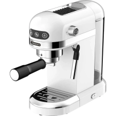 Ріжкова кавоварка (еспресо-кавоварка) Ardesto YCM-E1500 1350 Вт, White/Inox