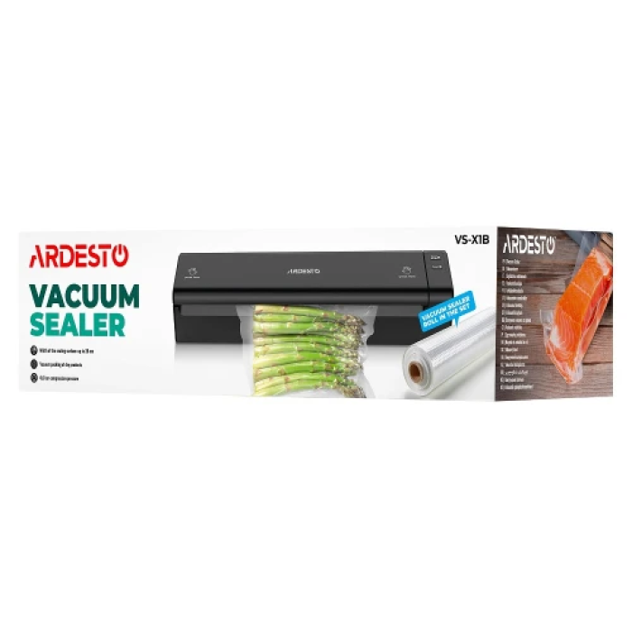 Вакуумний пакувальник Ardesto VS-X1B для продуктів