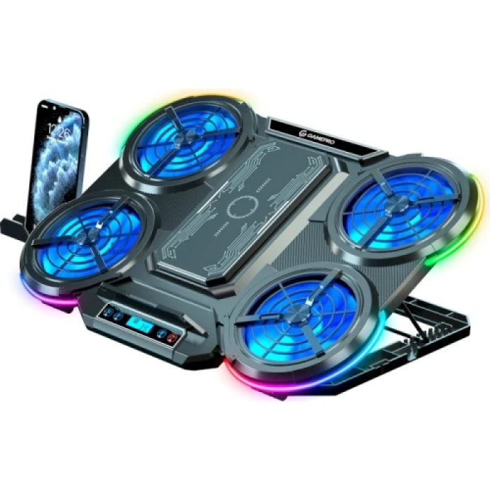 Охолоджувальна підставка GamePro CP1450 для ноутбуків до 18" з RGB