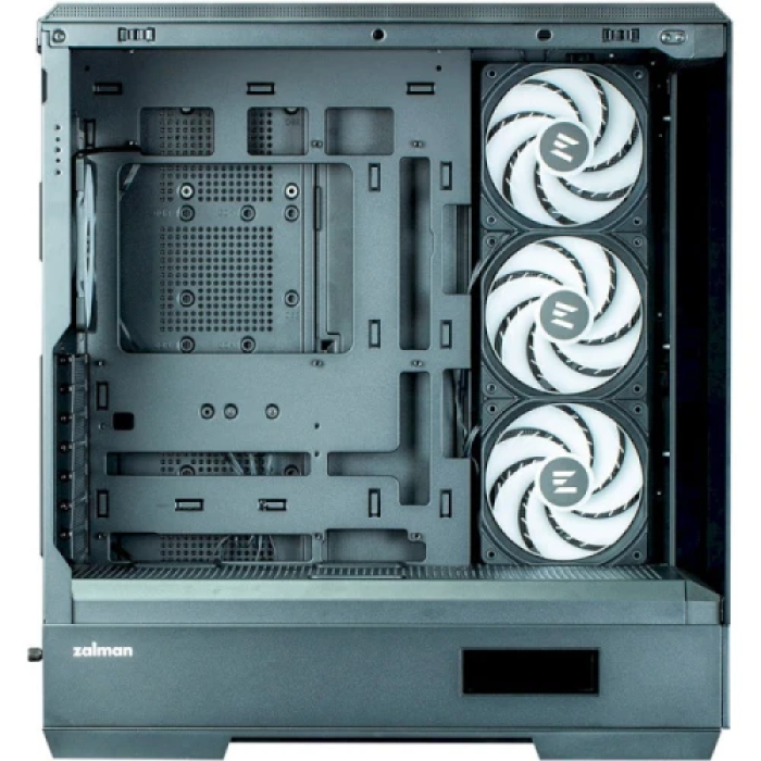 Панорамний корпус Zalman P50 DS Black Mid Tower з 4 вентиляторами ARGB