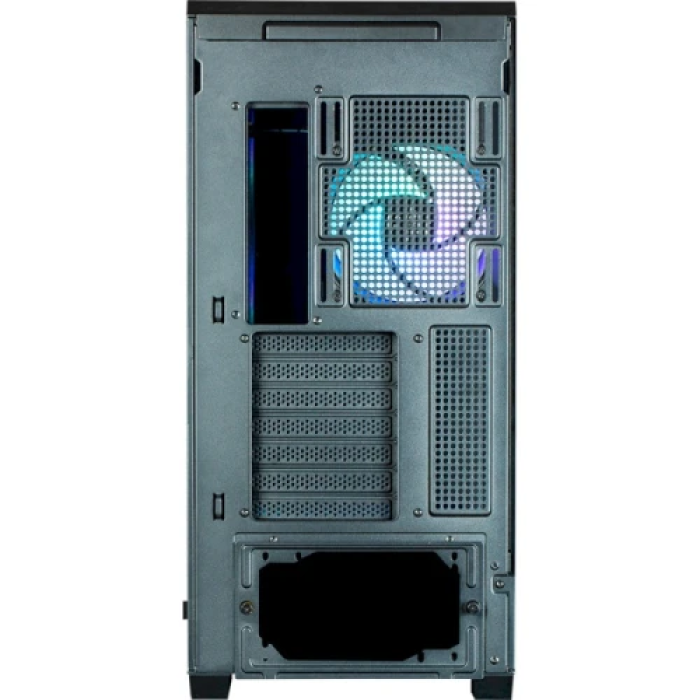 Панорамний корпус Zalman P50 DS Black Mid Tower з 4 вентиляторами ARGB