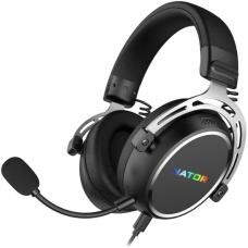 Ігрові навушники (гарнітура) HATOR Hypergang 3 USB Black 53 мм, RGB