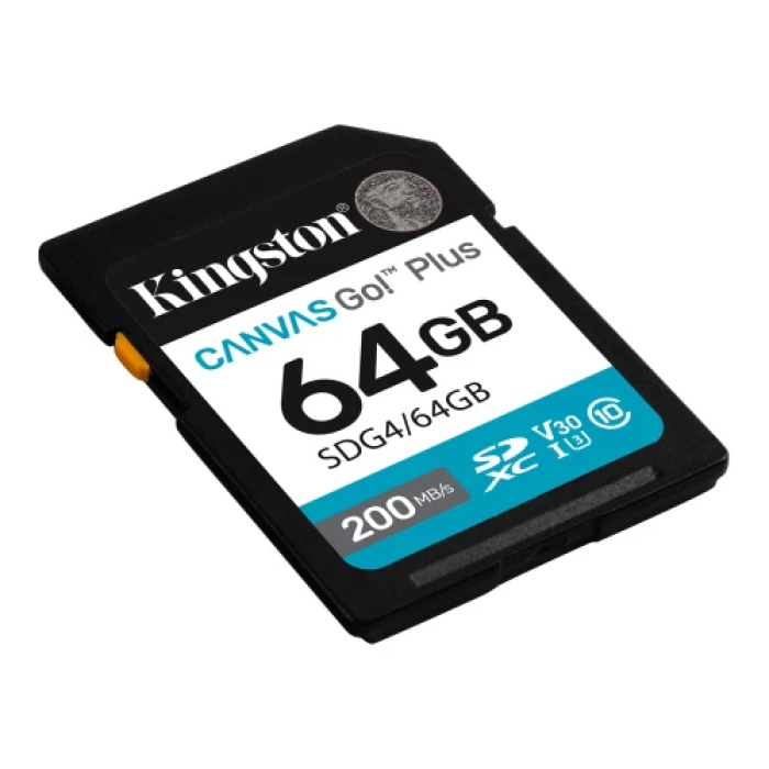 Карта пам’яті Kingston Canvas Go! Plus SDXC на 64 ГБ