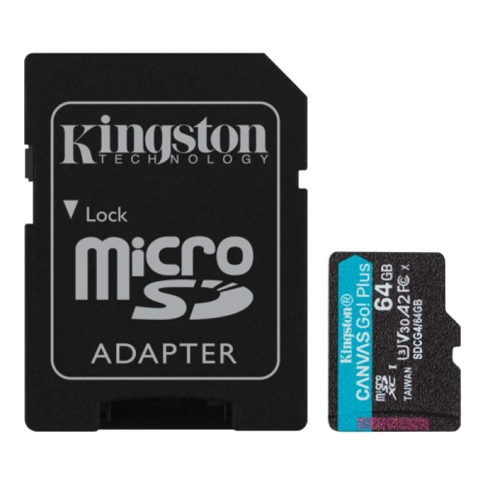 Карта пам’яті Kingston Canvas Go! Plus microSDXC 64 ГБ