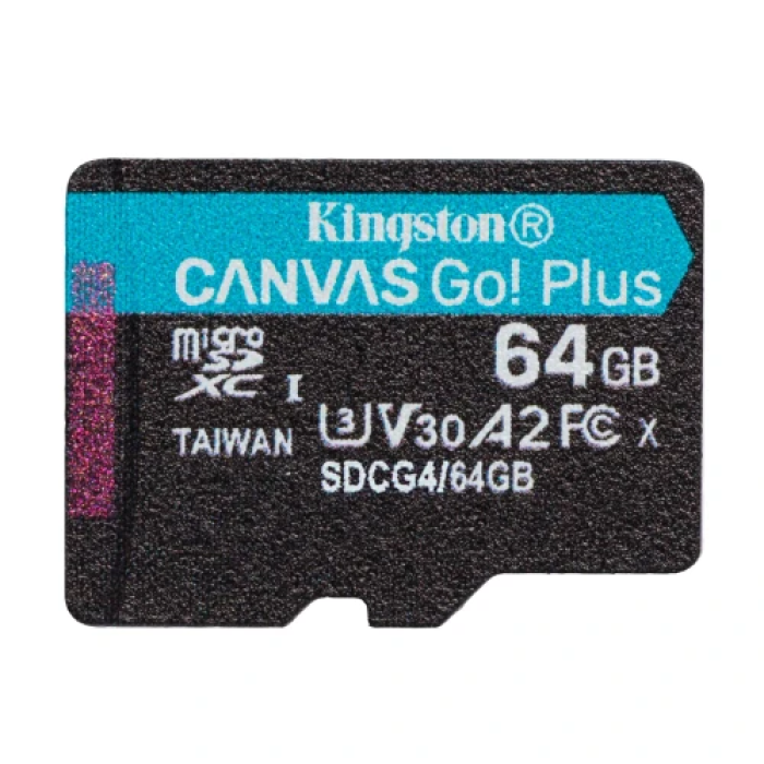 Карта пам’яті Kingston Canvas Go! Plus microSDXC на 64 ГБ