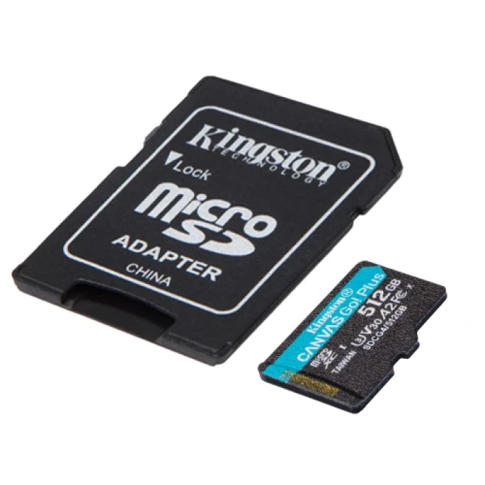 Карта пам’яті microSDXC Kingston Canvas Go! Plus 512 ГБ з SD адаптером