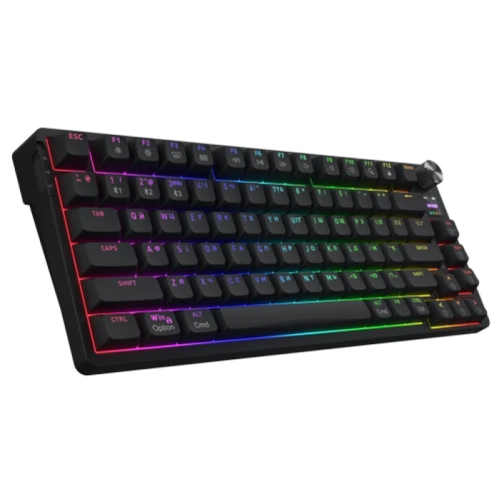 Бездротова механічна клавіатура Hator Icefall Pro Black RGB 75%