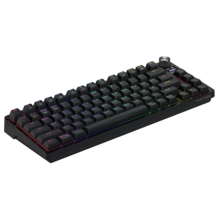 Бездротова механічна клавіатура Hator Icefall Pro Black RGB 75%