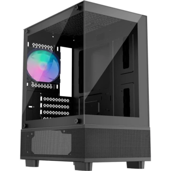 Корпус 1stPlayer Mi2-A-BK-2F7R-1F7 Mini Tower, чорний