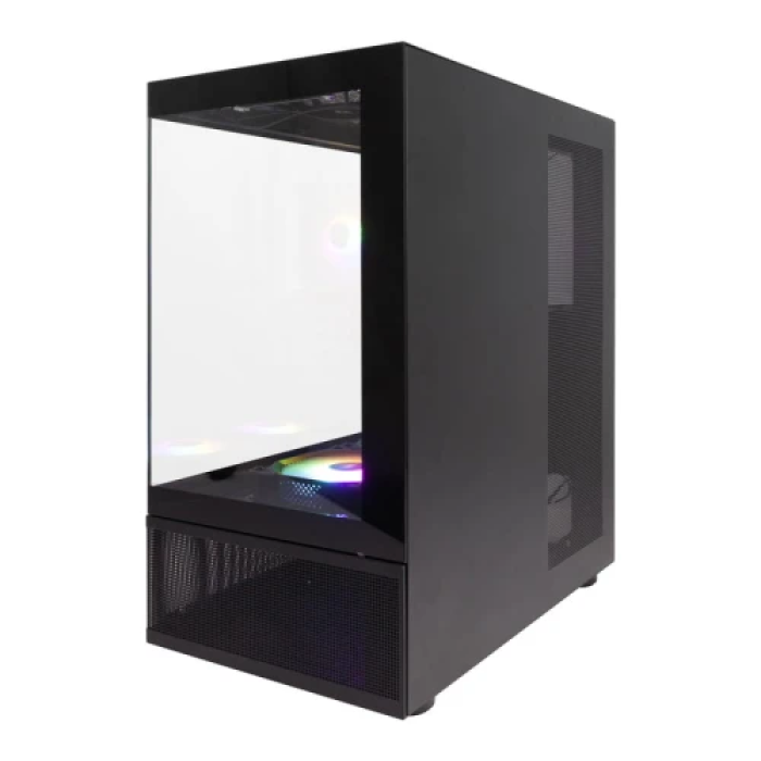 Корпус 1stPlayer Mi7-A-BK-2F7R-1F7 Midi Tower із ARGB-підсвічуванням