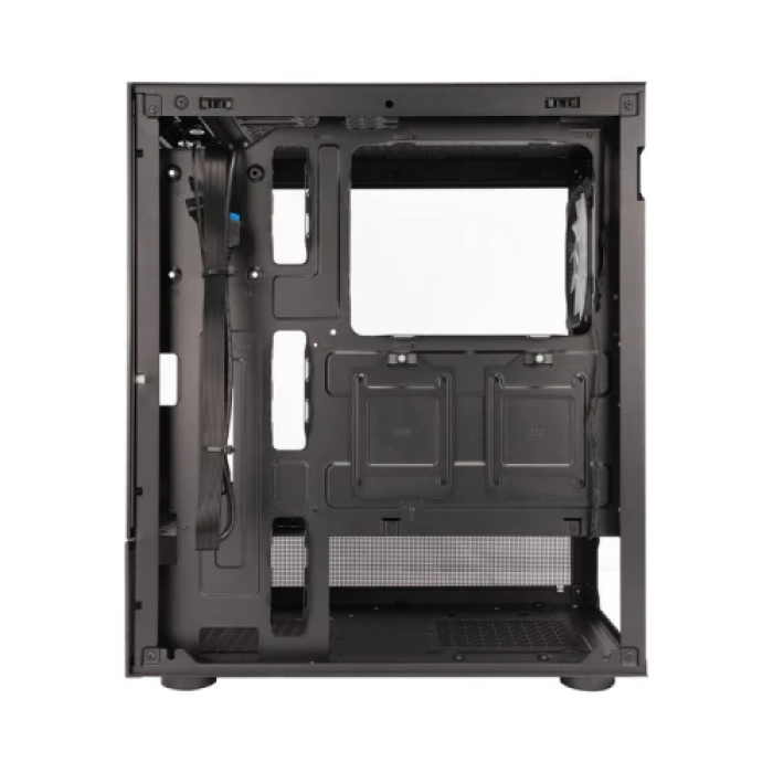 Корпус 1stPlayer Mi7-A-BK-2F7R-1F7 Midi Tower із ARGB-підсвічуванням