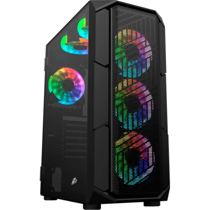 Корпус 1stPlayer XF-BK-4F7 Midi Tower з ARGB-підсвіткою