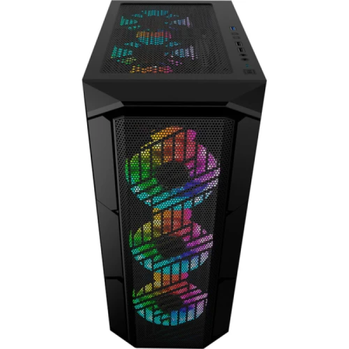 Корпус 1stPlayer XF-BK-4F7 Midi Tower з ARGB-підсвіткою