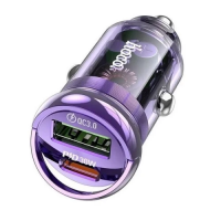 Автомобільний зарядний пристрій (автомобільна зарядка) Hoco Z53A Vision PD30W+QC3.0 чорний