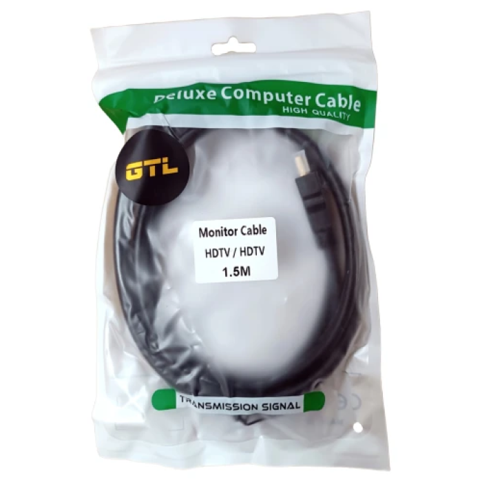 Кабель HDMI GTL M-M V1.4, 1,5 м для телевізора
