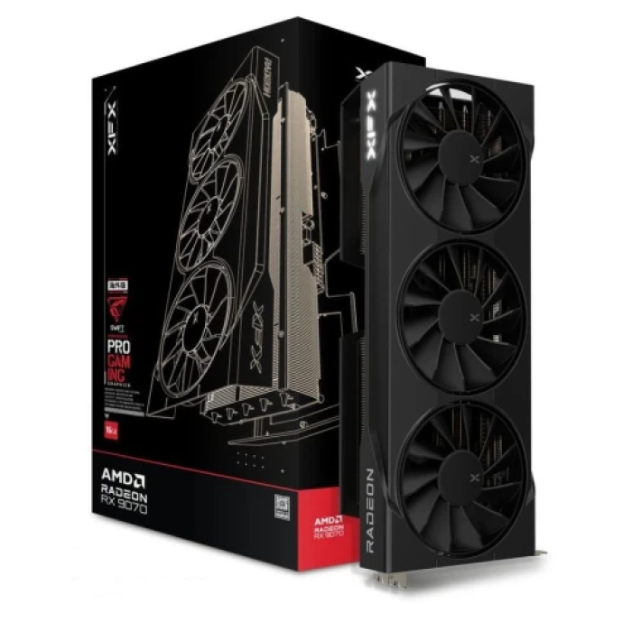 Ігрова відеокарта XFX Radeon RX 9070 Swift OC Gaming Edition 16 ГБ
