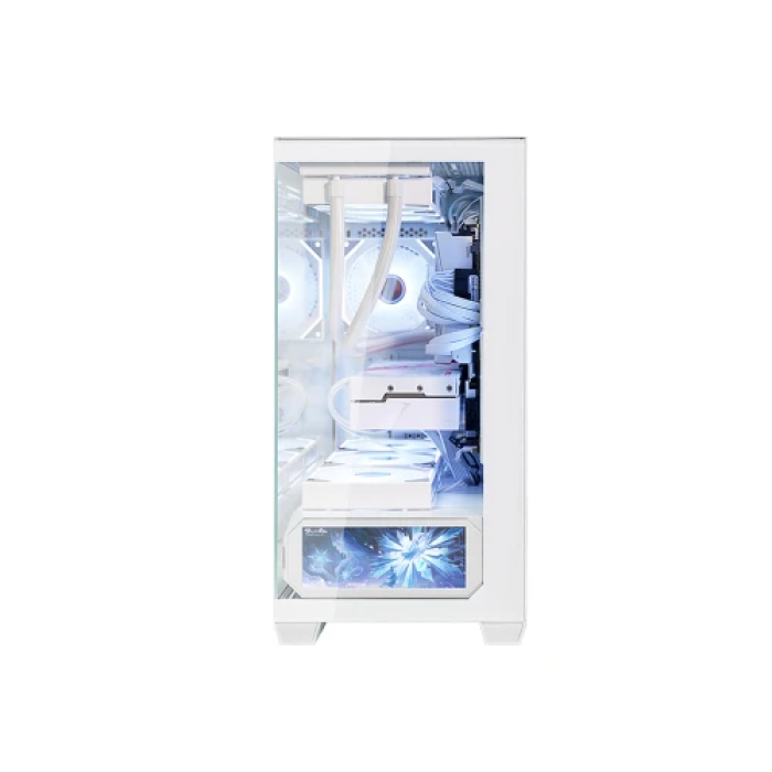 Корпус ALmordor QX25M LCD White для MicroATX та Mini ITX