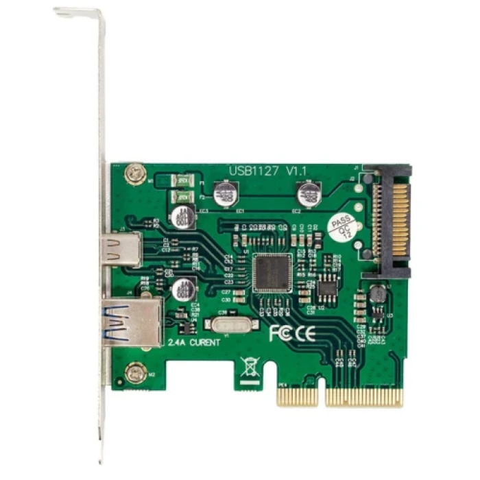 PCI-E плата розширення Frime з USB 3.1 Gen2 і Type-C
