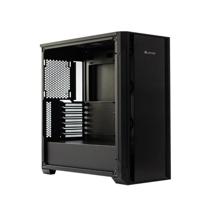 Корпус для ПК ALmordor L1400 Shield Black із загартованим склом