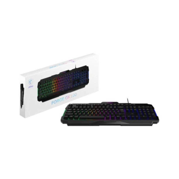 Повнорозмірна мембранна клавіатура MSI FORGE GK100 з RGB