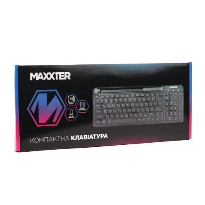 Провідна клавіатура Maxxter KB-01B-UA на 100 клавіш