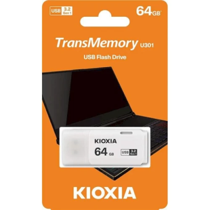 Флешка Kioxia TransMemory U301 на 64 ГБ з USB 3.2 Gen 1