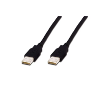 Кабель USB (шнур USB) Digitus AK-300100-010-S 1 м чорний