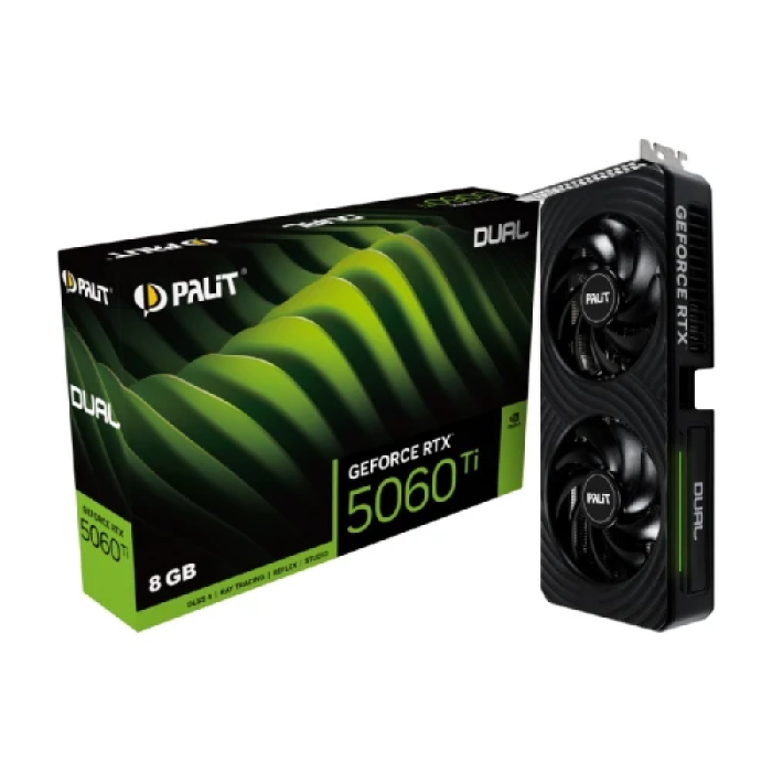 Ігрова відеокарта Palit GeForce RTX 5060 Ti Dual 8 ГБ