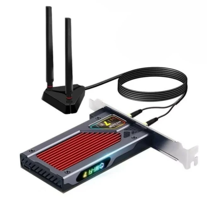 Мережева карта Fenvi FV-BE8800RGB з Wi‑Fi 7 і Bluetooth 5.4