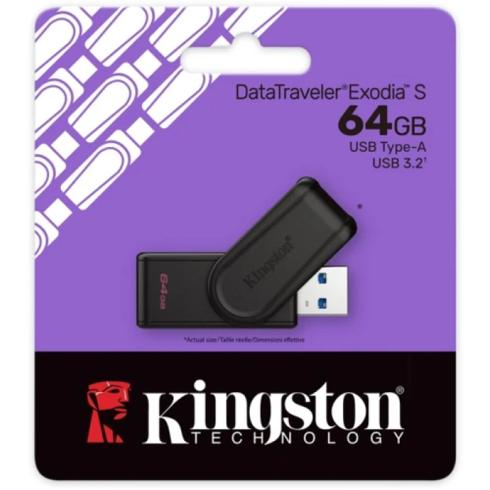 USB-флешка Kingston DataTraveler Exodia S на 64 ГБ
