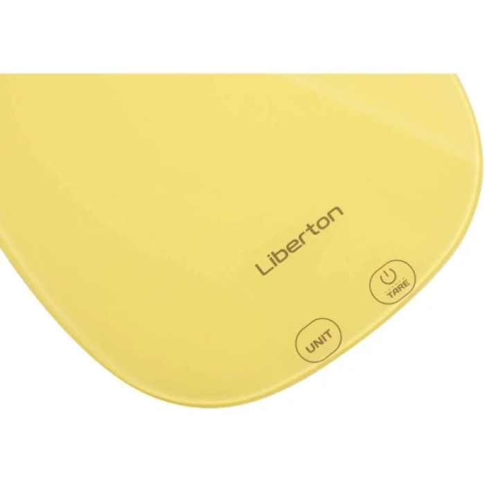 Електронні кухонні ваги Liberton LKS-0718 до 10 кг Yellow