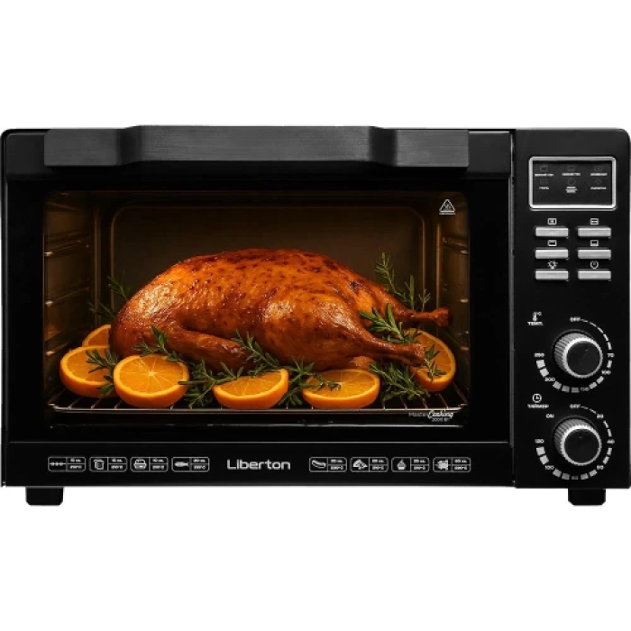 Настільна електродуховка Liberton LEO-501E Black на 50 л