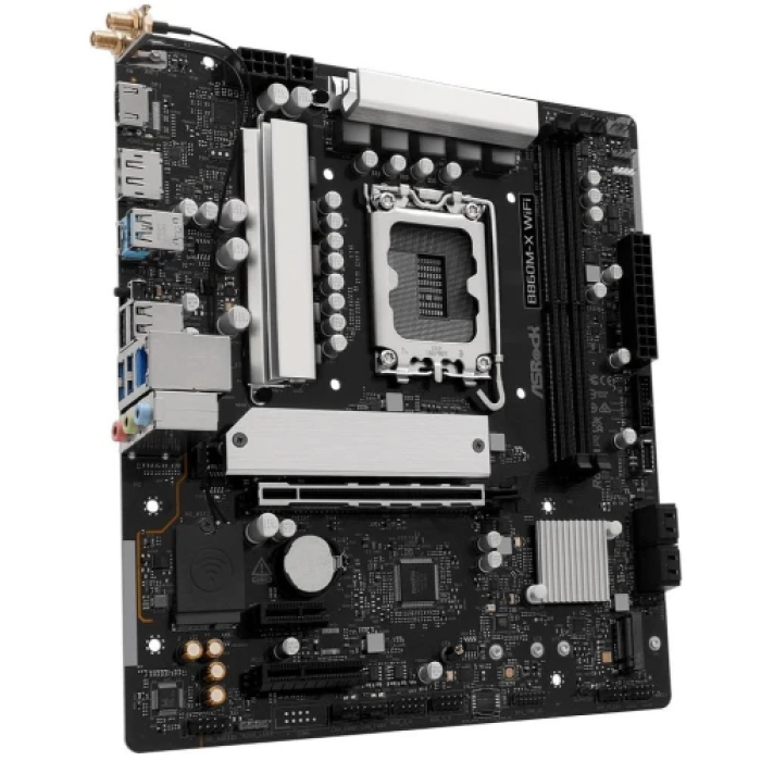 Материнська плата ASRock B860M-X WiFi формату MicroATX з DDR5