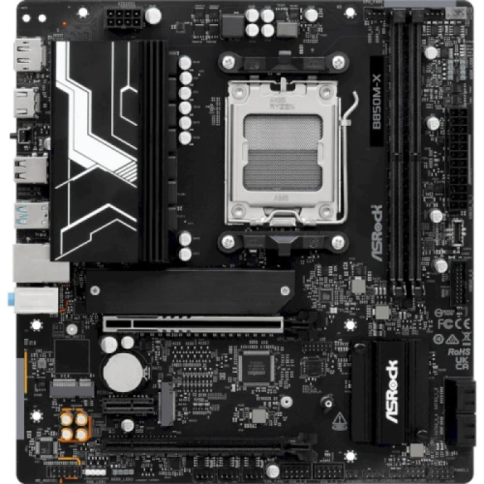 Материнська плата ASRock B850M-X R2.0 для AM5 у форматі MicroATX