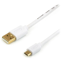Кабель USB — microUSB (шнур) Atcom Premium 1.8 м, білий