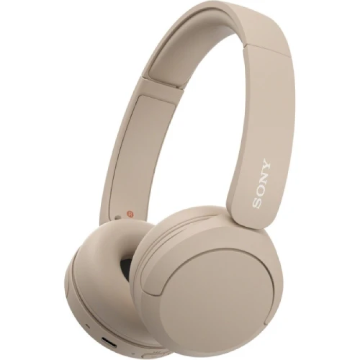 Бежеві накладні навушники Sony WH-CH520 з мікрофоном