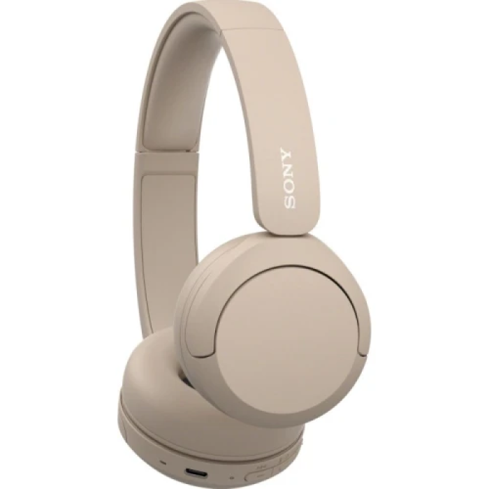 Бежеві накладні навушники Sony WH-CH520 з мікрофоном