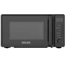 Мікрохвильова піч (мікрохвильовка) Edler EDMS-207BEDH 20 л, 700 Вт, чорна