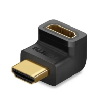 Перехідник HDMI (M) — HDMI (F) (HDMI-адаптер) Ugreen HD112 кутовий, чорний