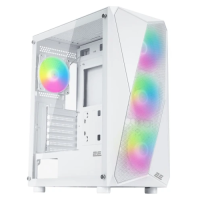 Корпус (системний блок) 2E Gaming Aruba G3313W Mid Tower White, 5 вентиляторів ARGB