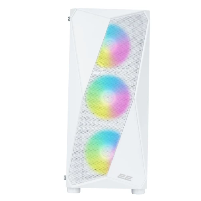 Білий корпус 2E Gaming Aruba G3313W Mid Tower з ARGB