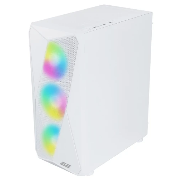 Білий корпус 2E Gaming Aruba G3313W Mid Tower з ARGB