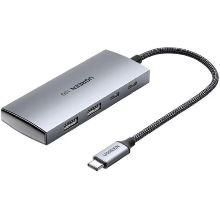 USB-хаб Ugreen CM480 Type-C 3.2 з 2 портами Type-C і 2 USB