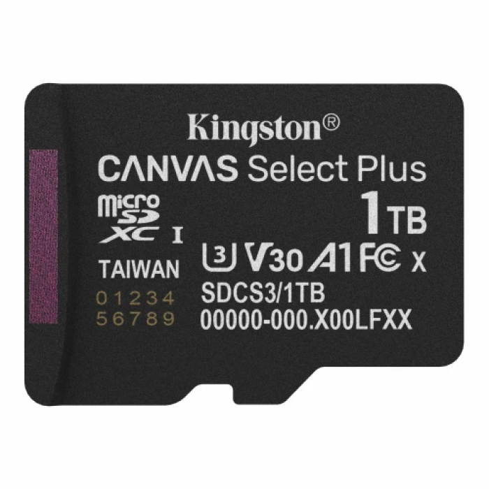 Карта пам’яті Kingston Canvas Select Plus microSDXC на 1 ТБ