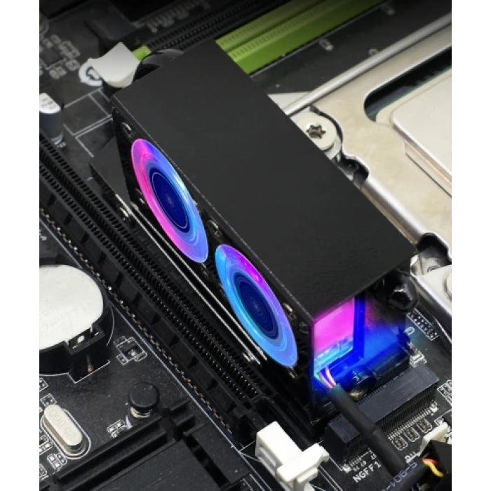 Радіатор TISHRIC RGB Black для накопичувача M.2 2280