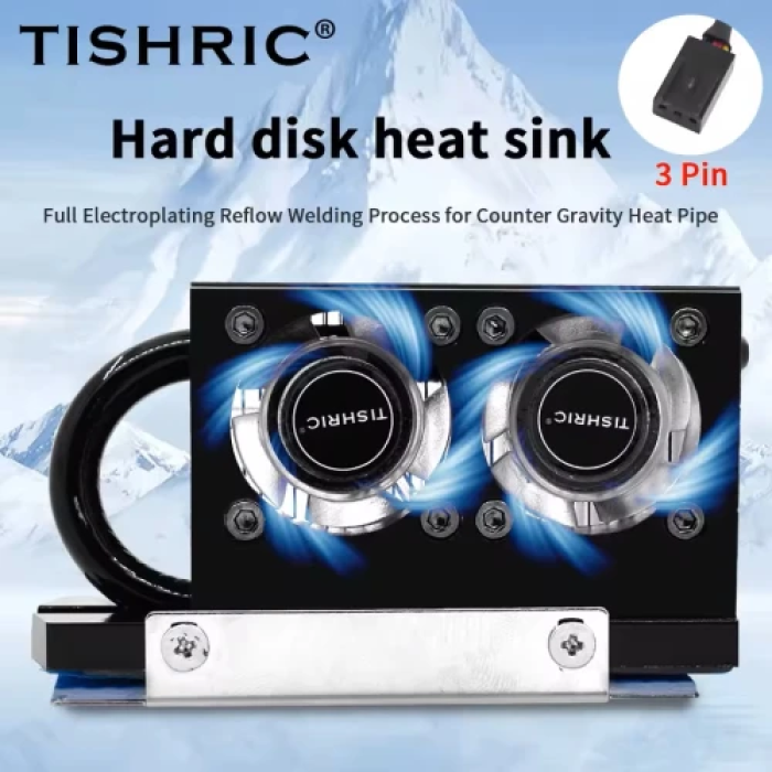Радіатор TISHRIC RGB Black для накопичувача M.2 2280