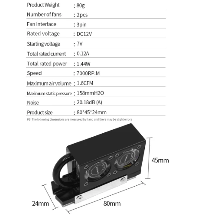 Радіатор TISHRIC RGB Black для накопичувача M.2 2280