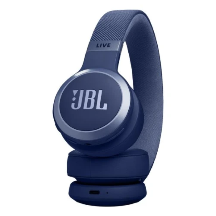 Бездротова гарнітура JBL Live 670NC синього кольору з ANC